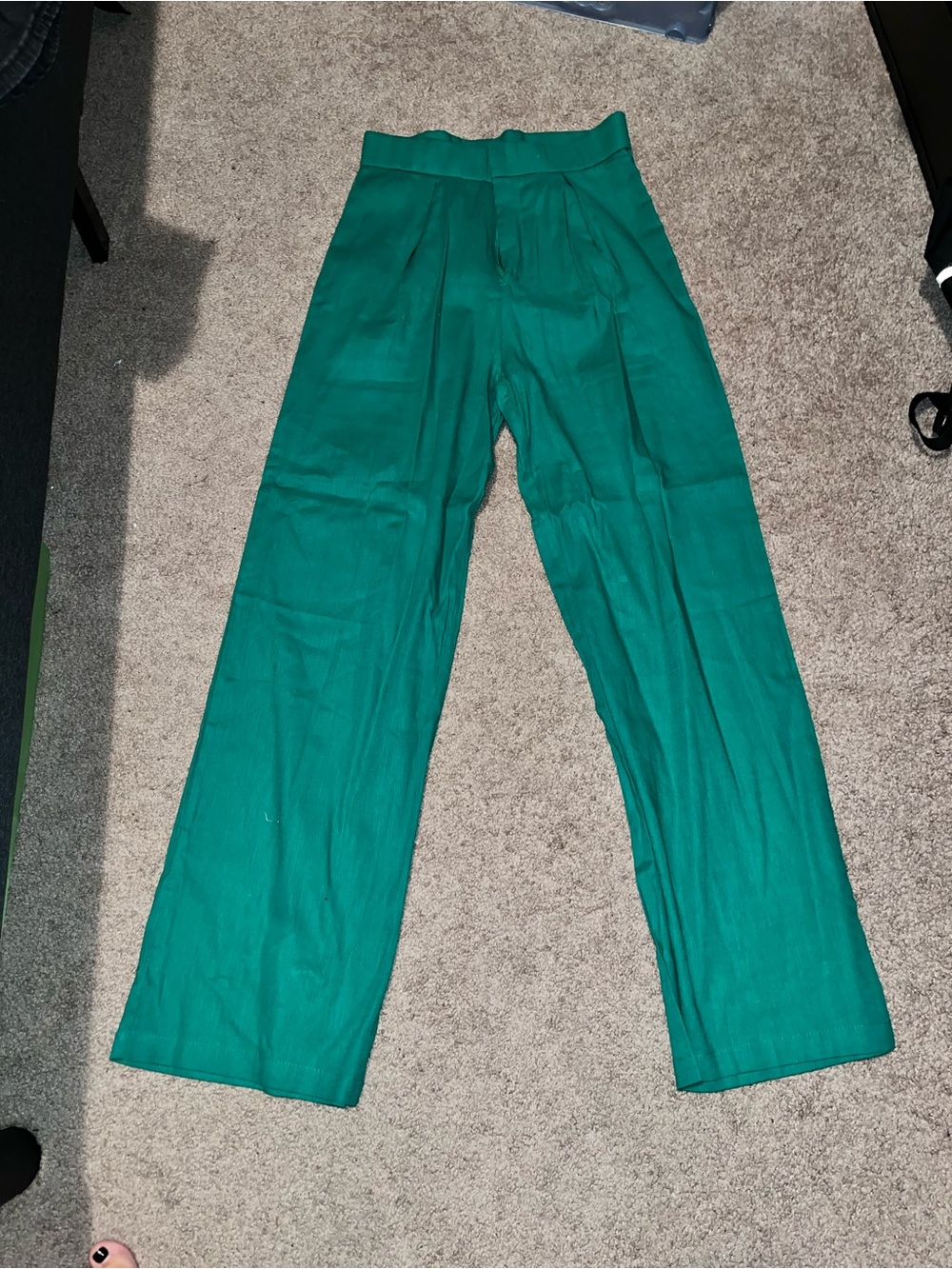 High-Waist Wide Leg Pants in Teal